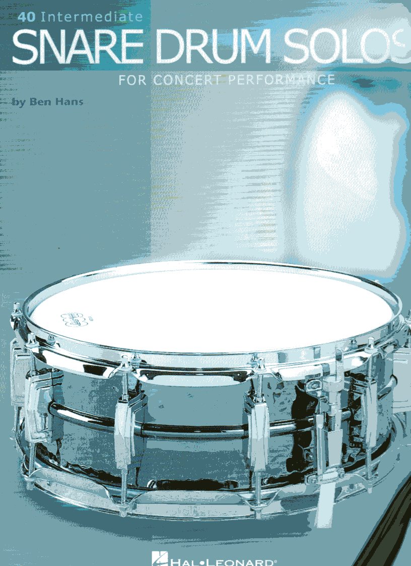 40 Intermediate Snare Drum Solos - Percussion Books | Everything you ...