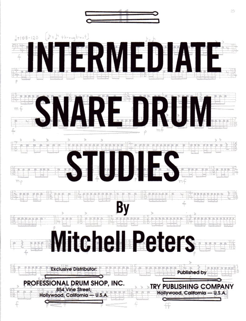 Studii Intermediare Snare DrumStudii Intermediare Snare Drum  