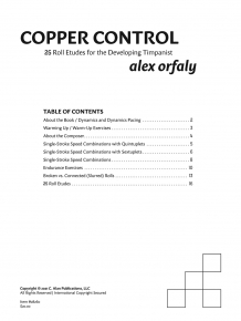 Copper Control (25 Roll Etudes for the Developing Timpanist)