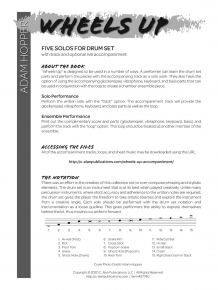 Wheels Up (5 Solos for Drum Set + Track)